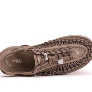 Keen Men's Braided Rope Sandals in Taupe Brown